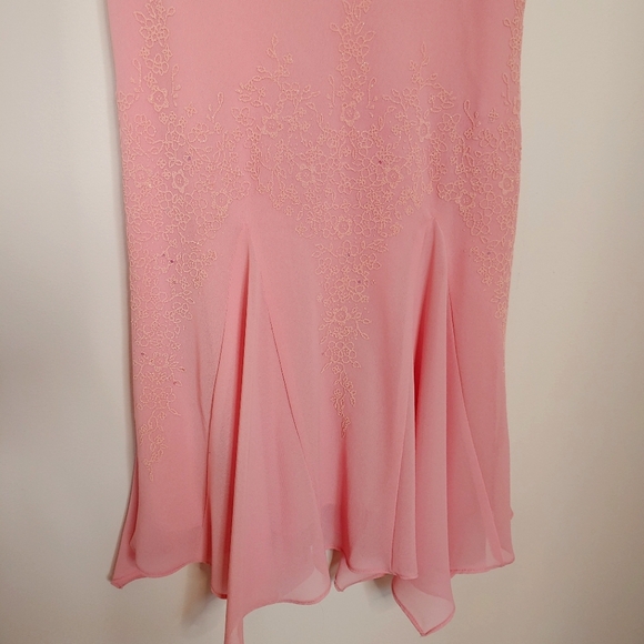 Rory vintage Y2k pink mesh floral maxi dress. Size 2XL - Picture 5 of 15